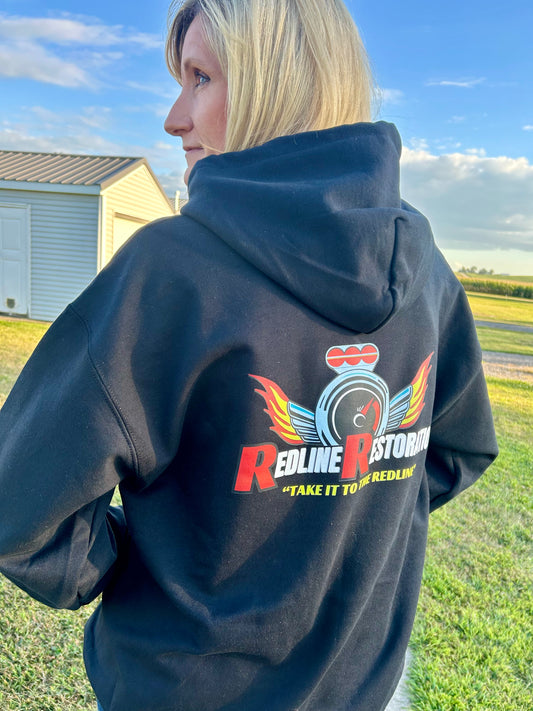 Redline Restorations Hoodie (Black 2-sided)